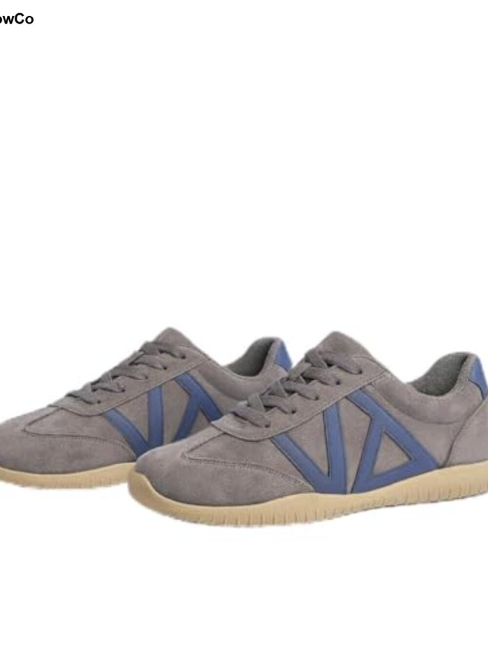 Suede Training Sneakers Cushioned Insole Non-Slip Gum Rubber Outsole